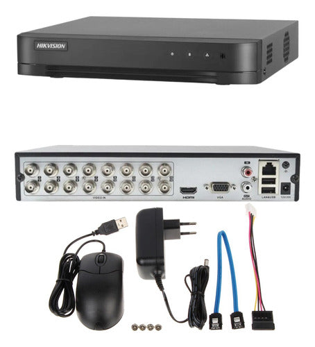 Dvr 16 canales Turbo HD 720p / 1080p 16ch+2ip Soporta 1 HDD Usb - entrada video