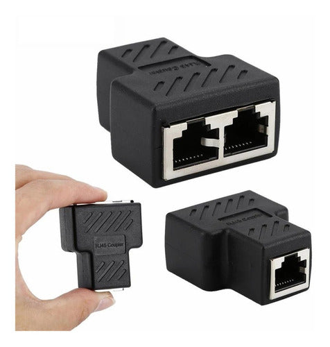 Adaptador Rj45 Uno A Dos 1x2 / Switch De Red / Calidad - convierta aumente