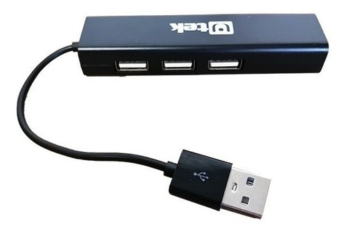 Imagen de Adaptador USB 2.0 A Rj45 Red Lan Incluye Hub USB 3 Puertos Cable