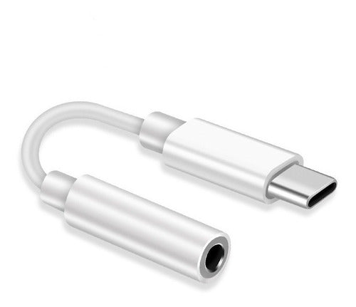 Imagen de Adaptador Usb Tipo C A Jack 3.5mm Compatible Con Samsung  Dispositivos