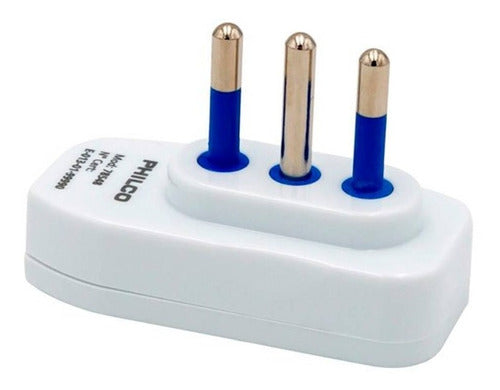 Enchufe Macho Horizontal De 3 Patas Blanco - enchufe macho