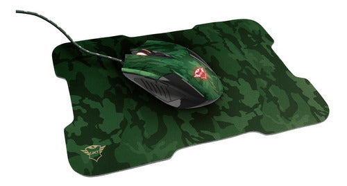 Mouse Gamer + Mouse Pad Gxt 781 Rixa Camo Usb Cable - trust rixa