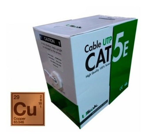 Imagen de Cable De Red Utp Cat5e Caja De 305mts 100% Cobre / Premium