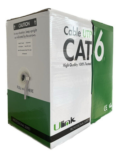 Imagen de Cable De Utp Cat6 100 Mts 23 Awg Gris Excelente Calidad