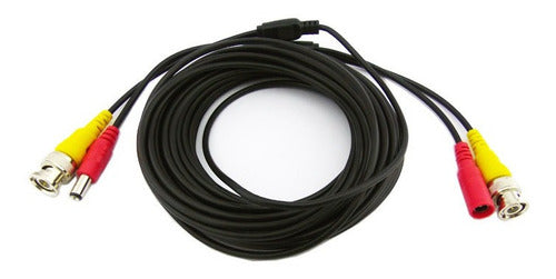Cable Para Cámaras de Seguridad 10 Metros Bnc + DC - ideal conexión
