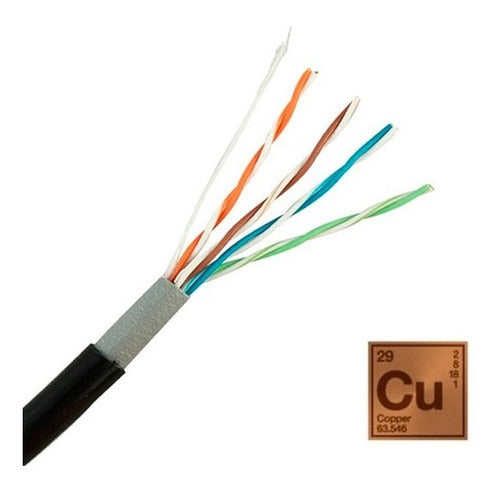 Cable De Red Utp Exterior Cat5e Doble Chaqueta 100% Cobre - cable exterior