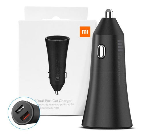 Cargador Xiaomi Mi 37w Dual-port Para Autos Usb - cargador está