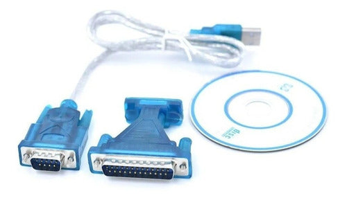 Adaptador Usb Rs232 + Db25p Para Impresora - compatible usb1
