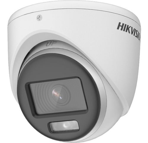 Cámara Domo 1080p Colorvu Lf 2.8mm Luz Blanca 20mt Interior - camara debe