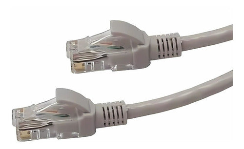 Imagen de Cable De Red / Patch Cord Certificado Cat6 10 Mts Gris