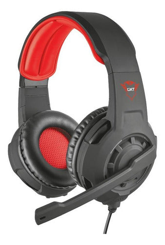Audífonos Gamer Trust Radius Gxt 310 Black Y Red - experimenta adrenalina
