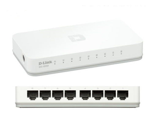 Imagen de Switch D-link 8 Puertos 10/100 Mbps Dispositivos