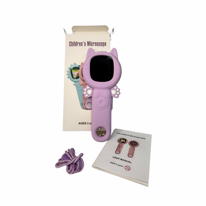 Microscopio Portátil Infantil Juguete Educativo LED Recargable