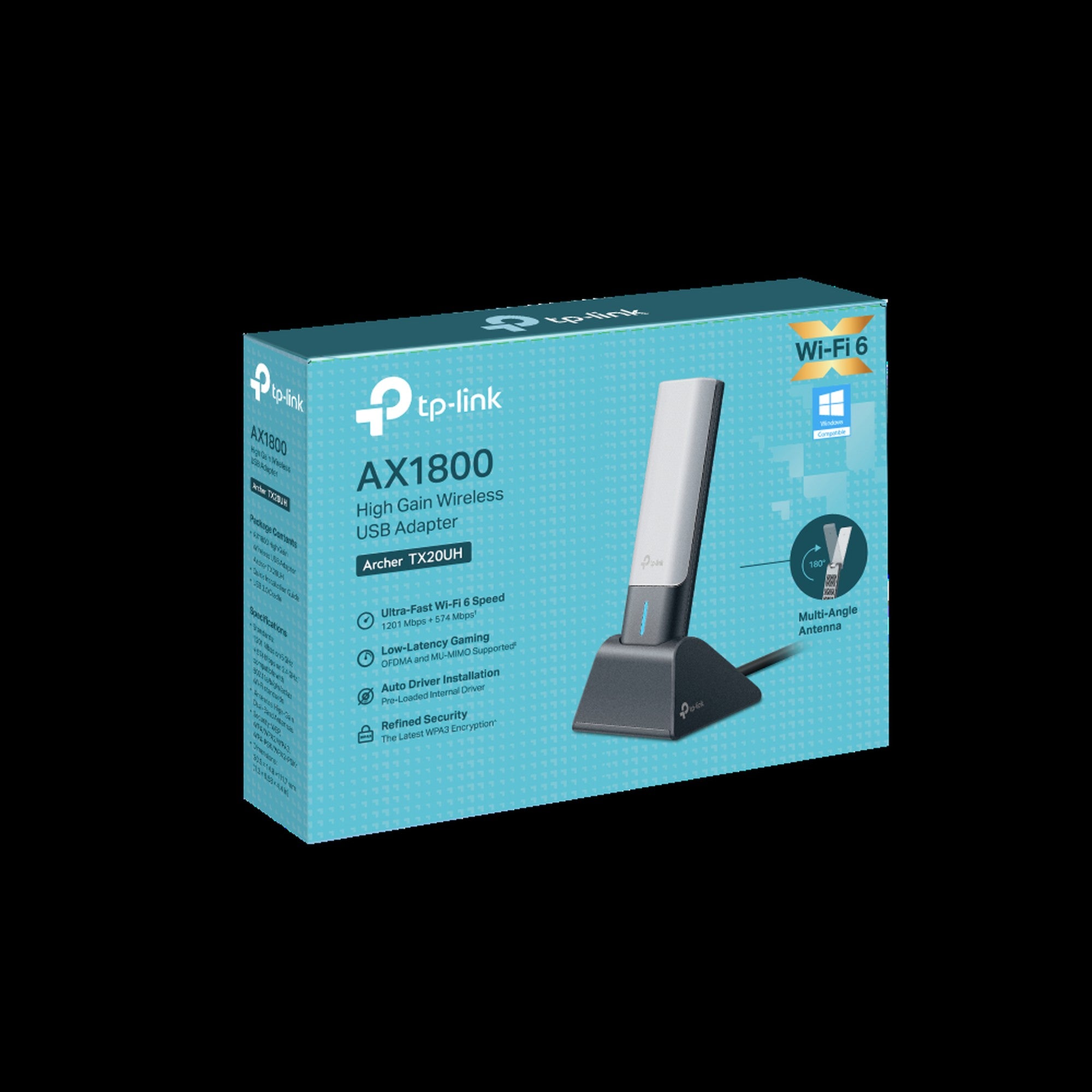 Adaptador USB Wifi 6 de Alta Ganancia AX1800 Archer TX20Uh - link archer