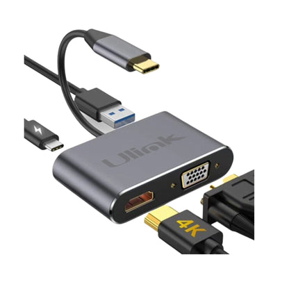 Adaptador Multipuerto Usb C 3.0 4 en 1 Ulink Alta Calidad - adaptador multipuerto