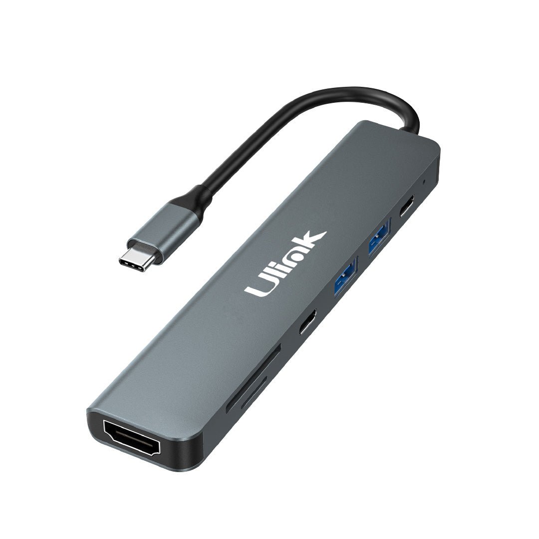 Adaptador Multifunción USB - C 7 en 1 HDMI 4K PD Ulink
