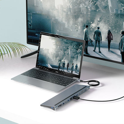 Adaptador Multipuerto USB C 12 en 1 UL - ADC121 de Aluminio