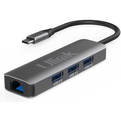 Adaptador Multipuerto Usb C 3.0 + RJ45 4 en 1 Ulink Alta C