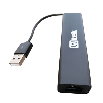 Adaptador USB 2.0 a RJ45 con Hub 3 Puertos LAN Ethernet