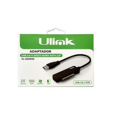 Adaptador USB 3.0 a SATA Discos 2.5 SSD HDD UL-ADHD25