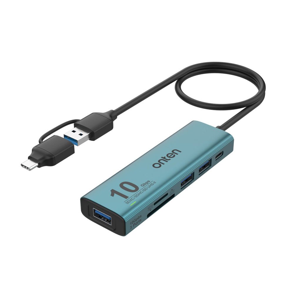 Adaptador USB-A y C 6 in 2 OTN-UCA613+ Hub Lector SD