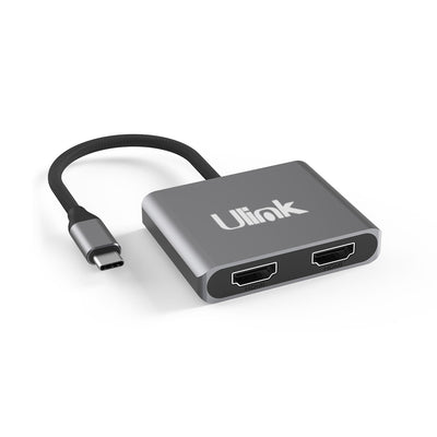 Adaptador USB C a 2 HDMI Material de Aluminio / Calidad