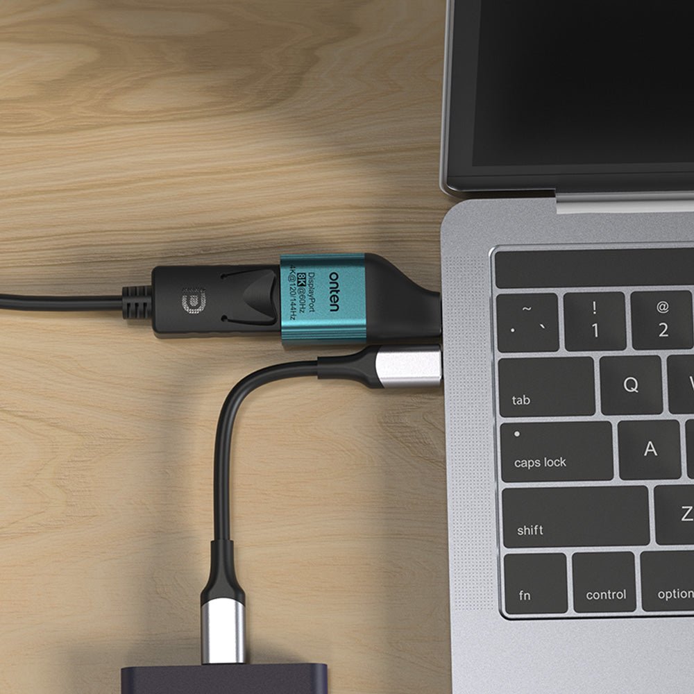 Adaptador USB - C a DisplayPort 8K 60Hz OTN - UC103 Aluminio