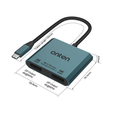 Adaptador USB - C a Doble DisplayPort 4K OTN - UC915ULINKItems Digital Spa – Tecnología, Hogar y Fitness en un solo lugar