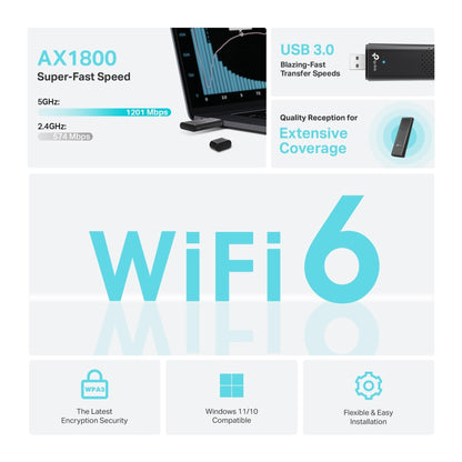 Adaptador USB Inalambrico Wifi 6 Dual Band Archer TX20U