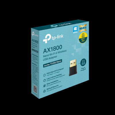 Adaptador USB Inalambrico Wifi 6 Nano Archer TX20U AX1800