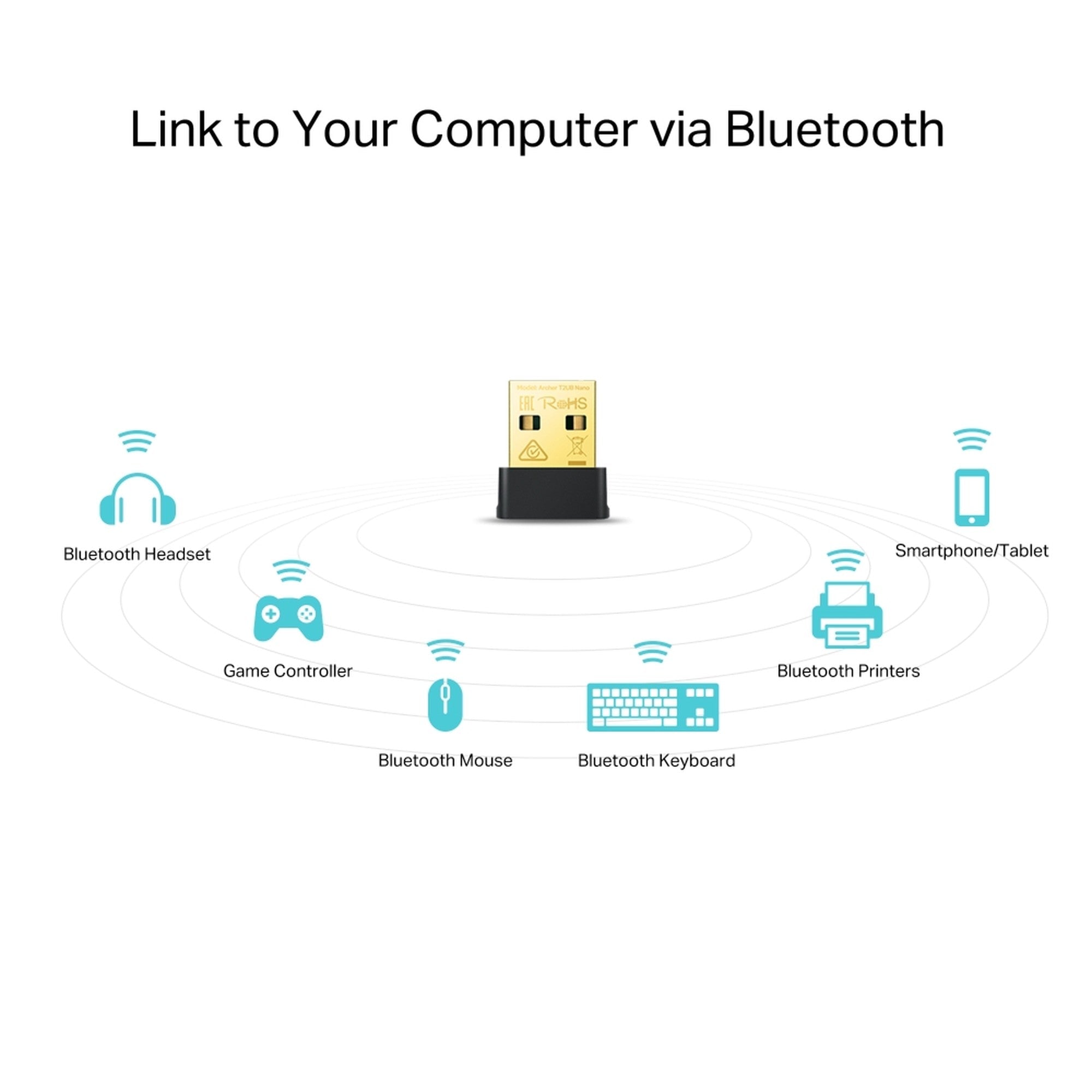 Adaptador USB Nano Dual Wifi Dual Band y Bluetooth Archer T