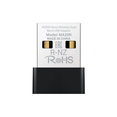 Adaptador WiFi USB Nano MA20N Mercusys Doble Banda