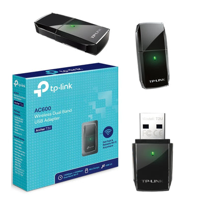 Adaptador Wifi USB TP-Link Archer Dual Band T2U AC600