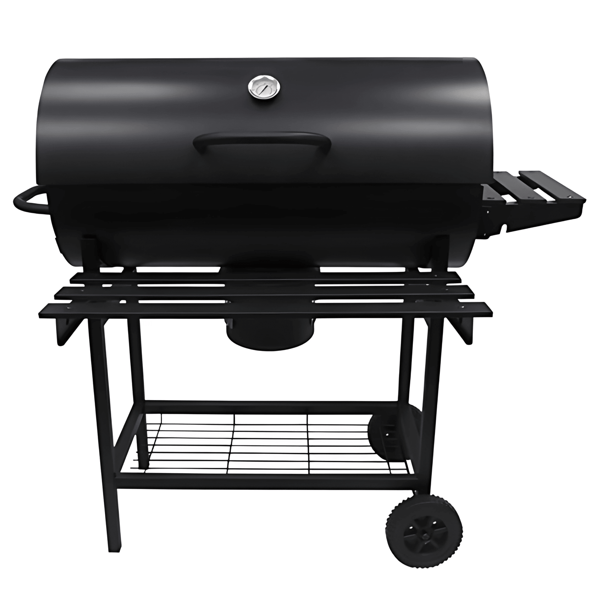 Asador Barril Ahumador a Carbón con Termómetro 2 en 1