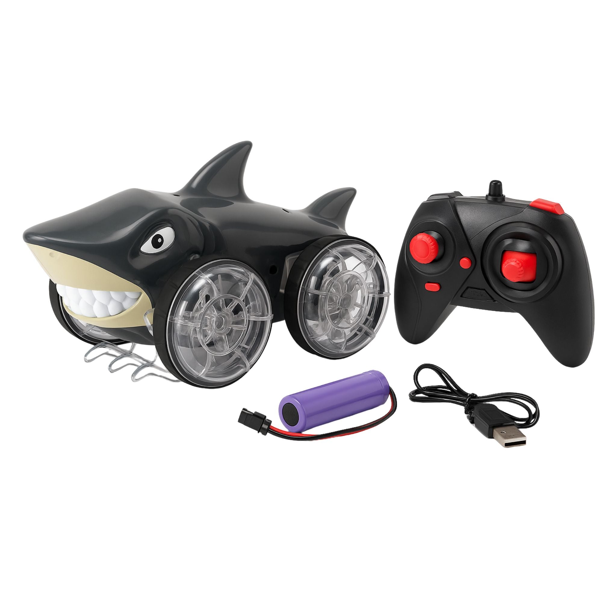 Auto a Control Remoto Anfibio Tiburón 4x4 Agua y Tierra