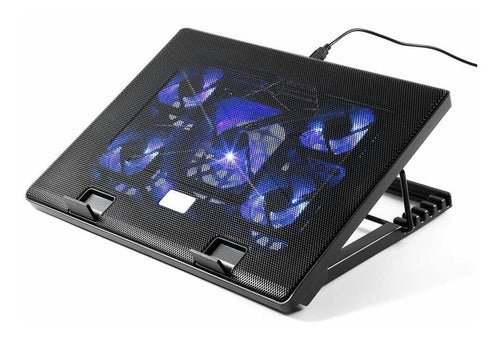 Base / Soporte / Cooler Para Notebook 12 - 17 / 5 Ventilador Usb