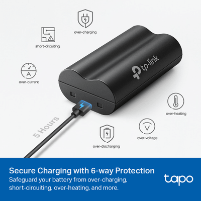 Batería Recargable Tapo A100 para Cámaras de Seguridad