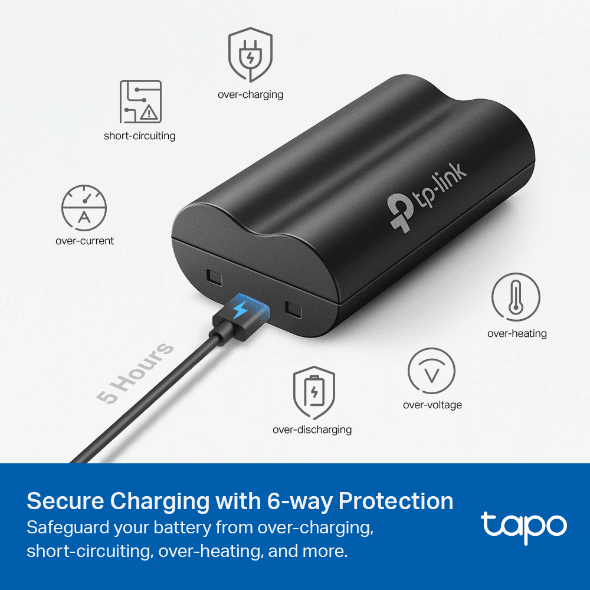 Batería Recargable Tapo A100 para Cámaras de Seguridad