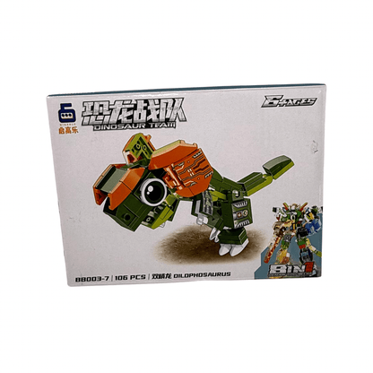 Bloques de Construcción Dinosaurio Transformer 8 en 1