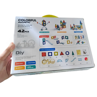 Bloques Magnéticos de Construcción 42 Piezas STEM