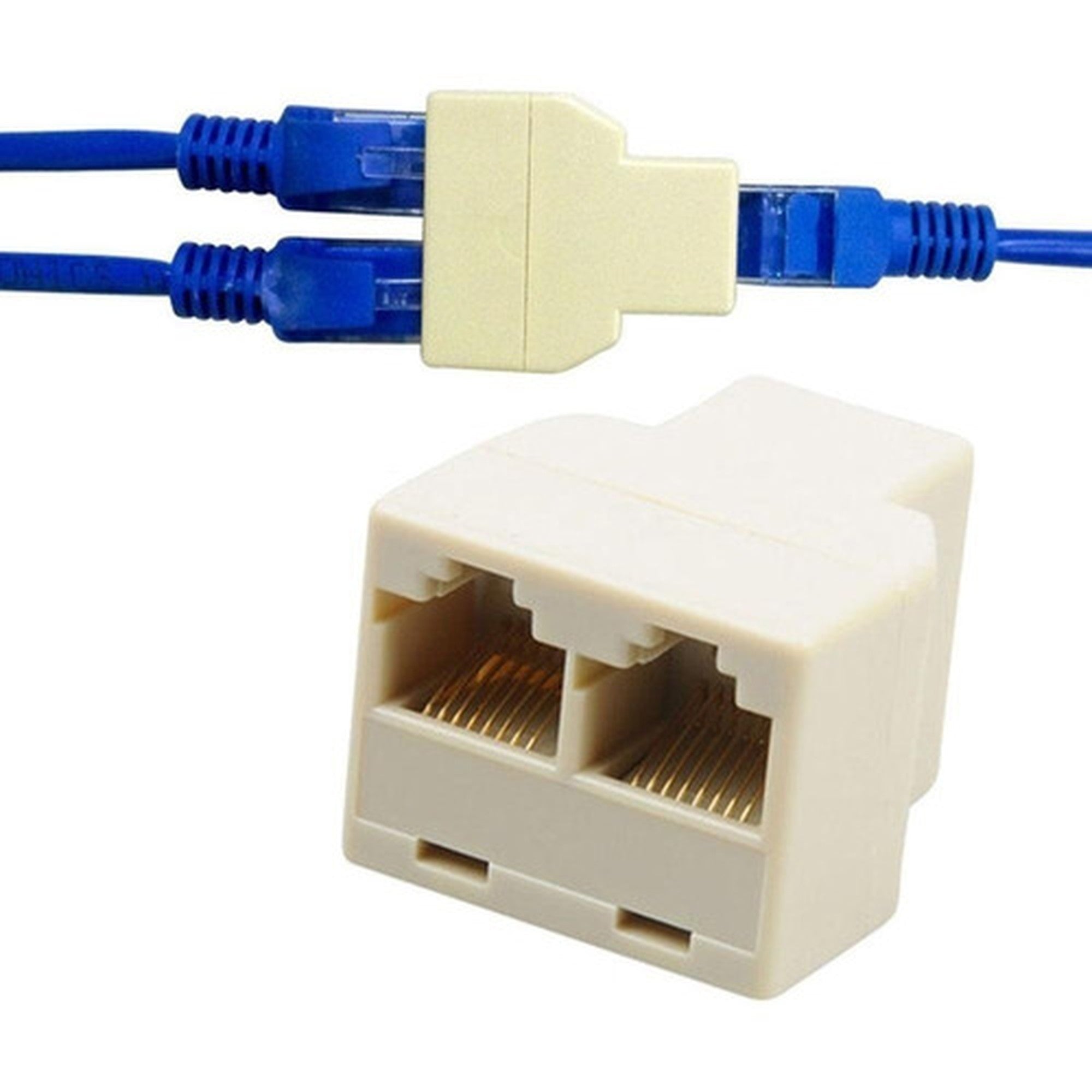 Adaptador Rj45 Uno A Dos 1x2 / Switch De Red - solución perfecta