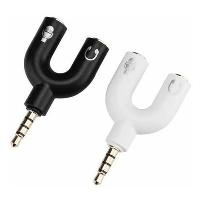 Adaptador Audífono Y Micrófono A Un Plug 3.5mm En U - construido materiales