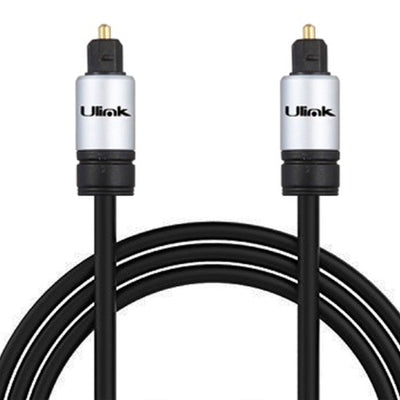 Cable De Audio Optico Digital Toslink Con Conectores Dorados