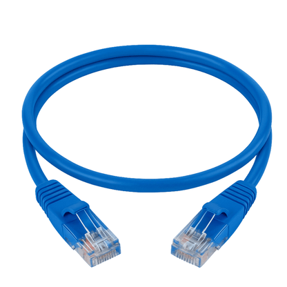 Cable de Red 1 Metro Cat6 Azul Patch Cord Certificado Fluke