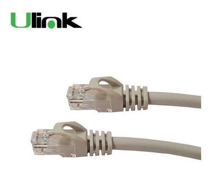Cable de Red 5 Metros Gris Patch Cord Cat6 Certificado Fluke