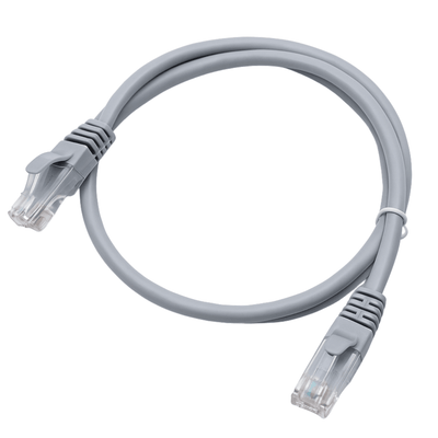 Cable de Red Cat6 1m Gris Patch Cord Certificado Fluke