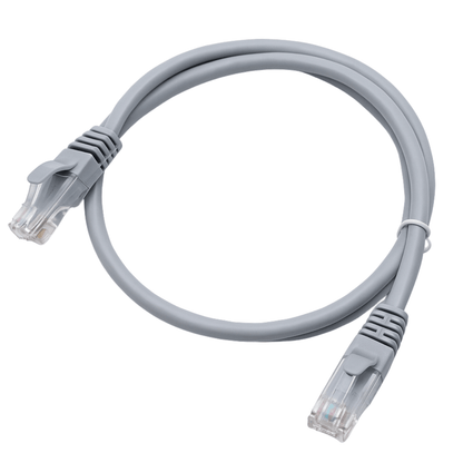 Cable de Red Cat6 1m Gris Patch Cord Certificado Fluke