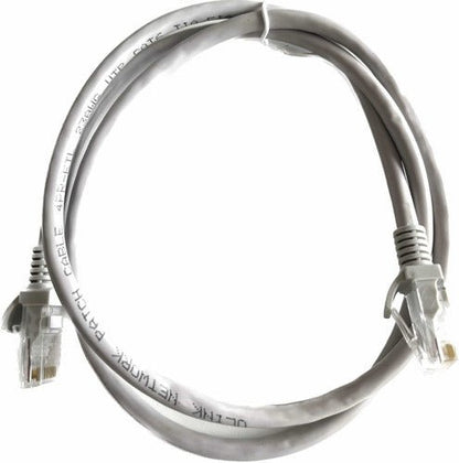 Cable de Red Cat6 1m Gris Patch Cord Certificado Fluke