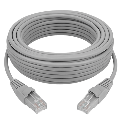Cable de Red Cat6 20 Metros Gris Certificado Fluke Patch Cord