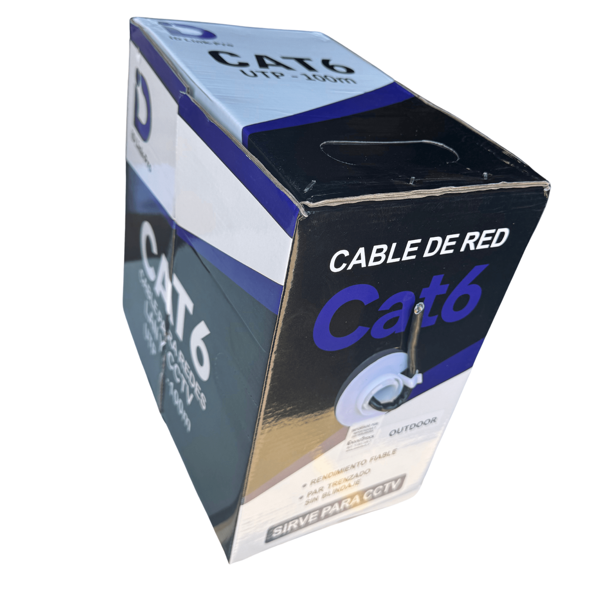 Cable de Red Cat6 Exterior 100M 23AWG 0.52mm CCA